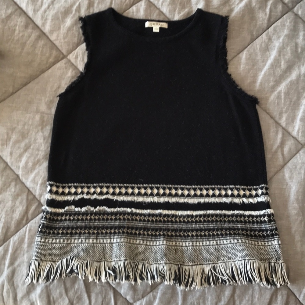 Orvis black sweater vest - Picture 2 of 4